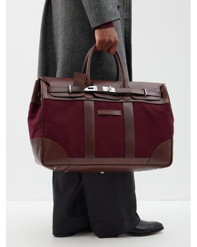 Brunello Cucinelli Leather Holdall - Red