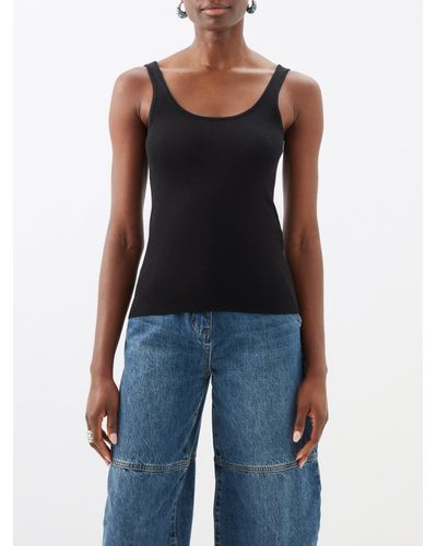 CO: Black V-Neck Camisole