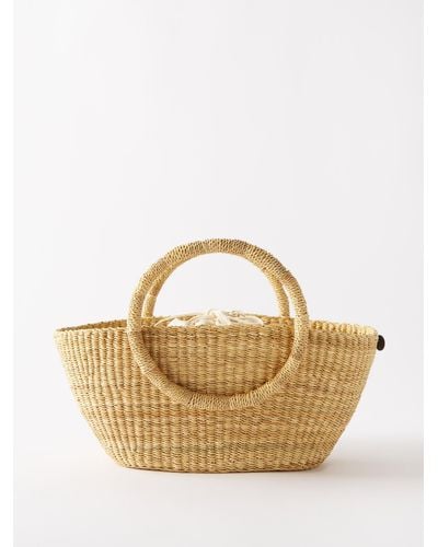Muuñ Luna Mini Basket Bag - Natural