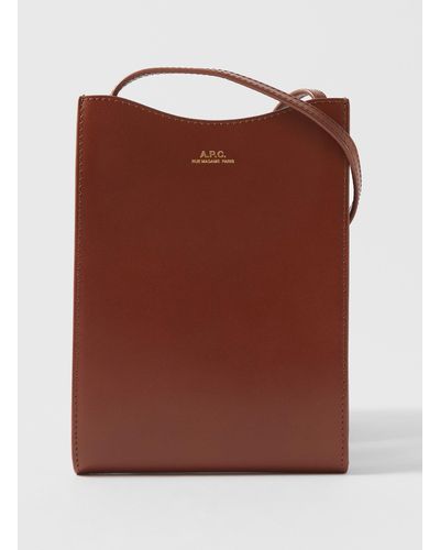 A.P.C. Jamie Leather Crossbody Bag in Black Lyst