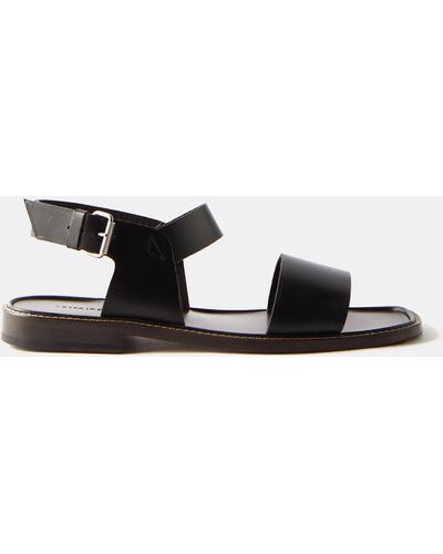 Lemaire Two-strap Leather Sandals - White
