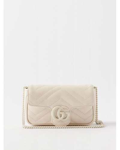 Gucci - GG Marmont Matelassé Super Mini Bag - Off-White – Shop It