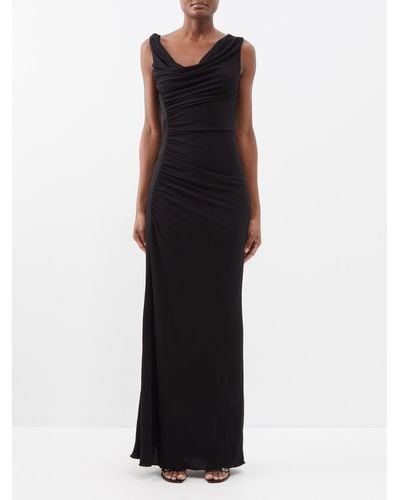 Coral Jesselle Asymmetrical Gown