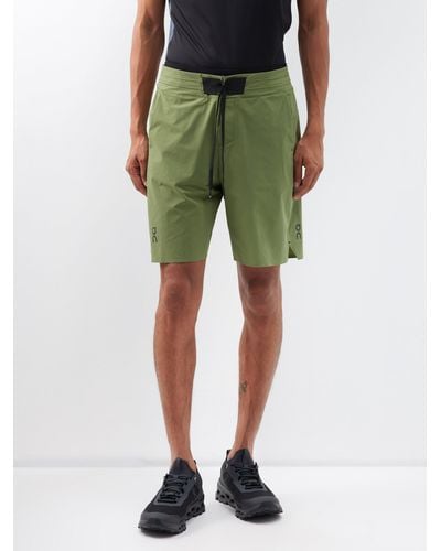 On Hybrid Recycled-blend Shorts - Green