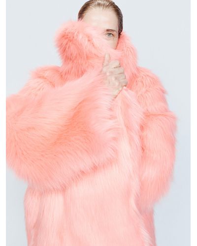 Pink Fur coats for Women
