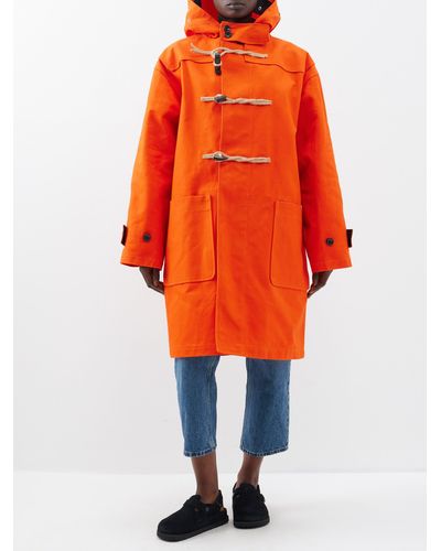 A.P.C. Duffle-coat en laine mélangée Colin X JW Anderson - Orange