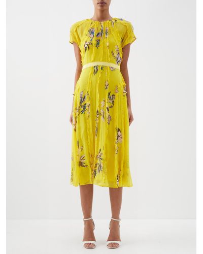 Jason wu yellow outlet dress