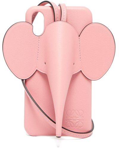 Loewe エレファント レザー Iphone X/xs ケース - ピンク