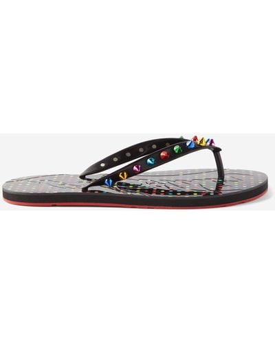 womens studded flip flops