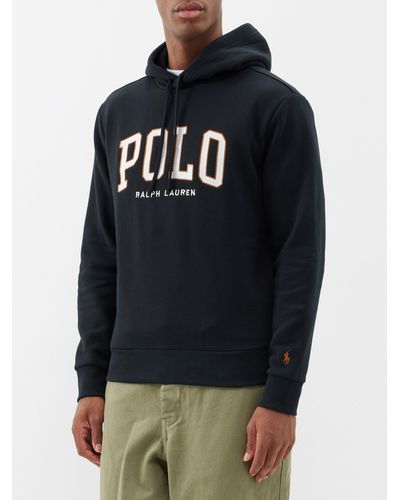Polo Ralph Lauren Logo-print Cotton Hoodie - Black