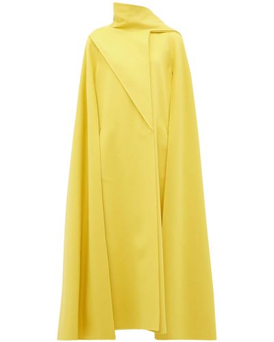 yellow-valentino-coats-for-women-lyst