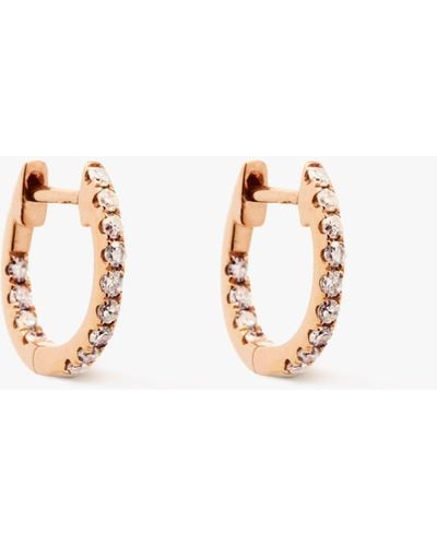 Rosa De La Cruz Diamond & 18kt Rose-gold Earrings - Metallic