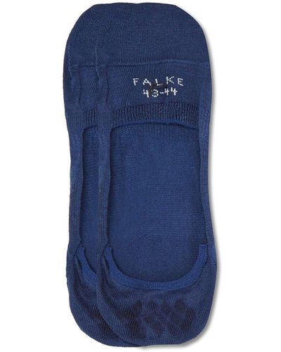 FALKE Cool Invisible Cotton-blend Liner Socks - Blue