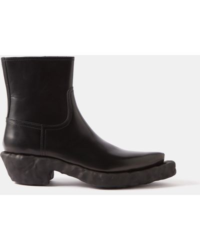 CAMPERLAB Venga Leather Ankle Boots - Black