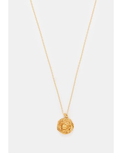 Alighieri St Christopher Recycled 24kt Gold-plated Necklace - White
