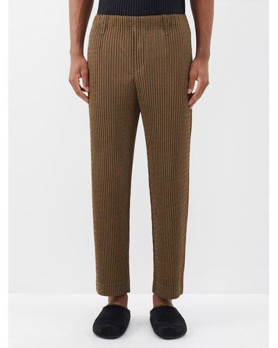 Homme Plissé Issey Miyake Pants, Slacks and Chinos for Men | Online Sale up  to 40% off | Lyst