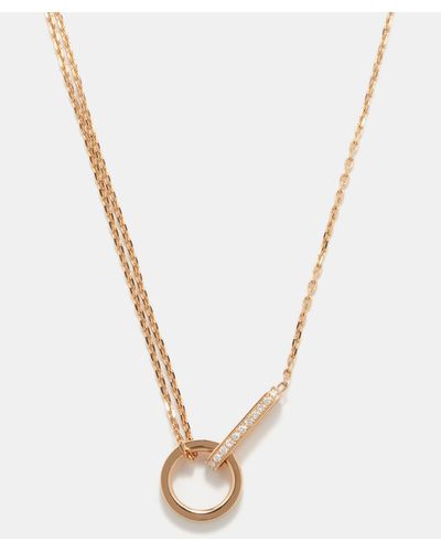 Repossi Berbere Diamond & 18kt Rose Gold Necklace - White