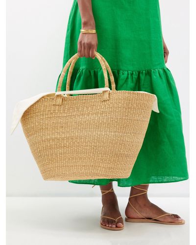 Muuñ Panier G Basket Bag - Green
