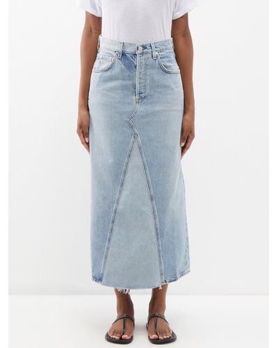 Citizens Of Humanity Denim Midi Skirts for Women - Up to 70% off | Lyst