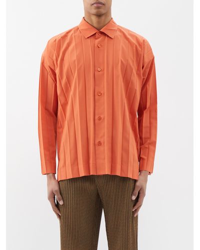 Orange Homme Plissé Issey Miyake Clothing for Men | Lyst