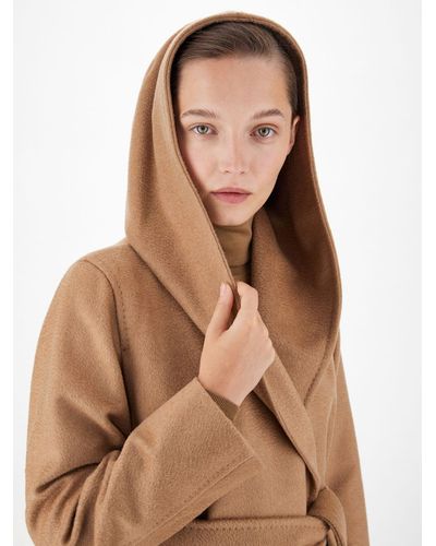 Max Mara Camel Color Robe Coat - Brown