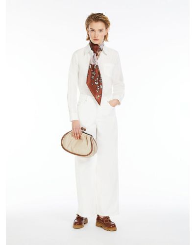 Max Mara Straight Poplin Shirt - White