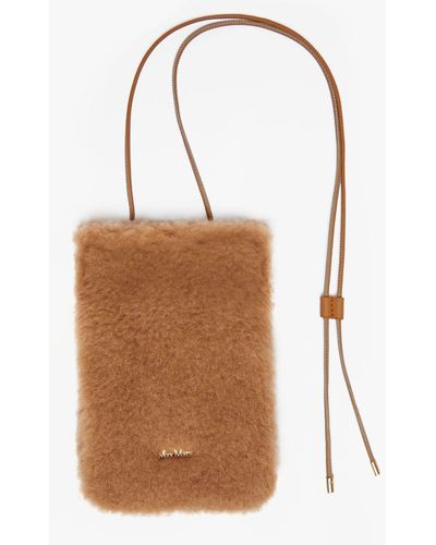 Max Mara Teddy Fabric Mini Bag - Natural