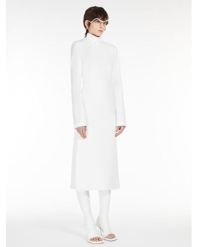 Max Mara Scuba Jersey Dress - White