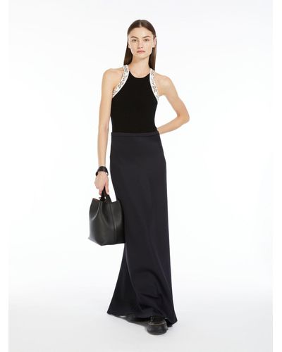 Max Mara Wool And Cashmere Halter Neck Top - Black