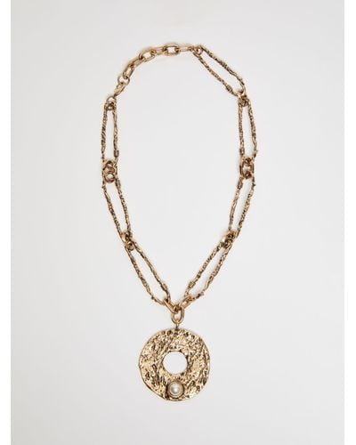 Max Mara Necklace With Safety Pins - White