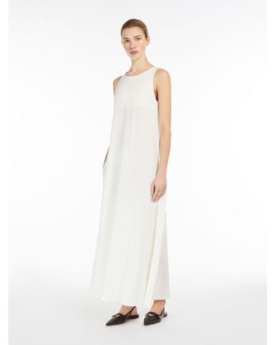 Max Mara Stretch Jersey A-line Dress - White