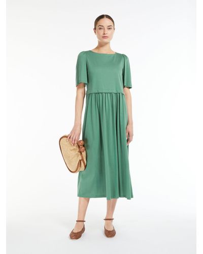 Max Mara Cotton Jersey Dress - Green