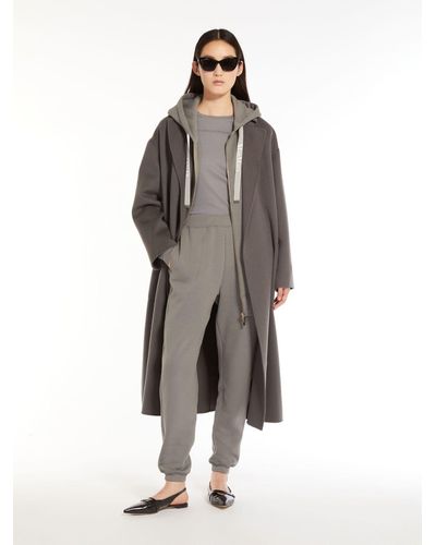 Max Mara Wool Robe Coat - Gray