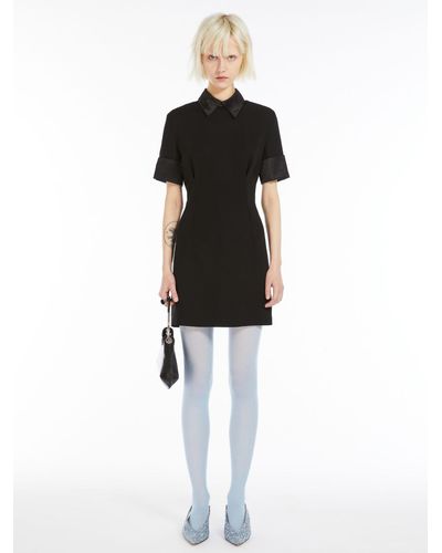 Max Mara Short-sleeved Mini Dress - Black