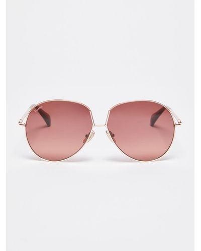 Max Mara Metal Aviator Glasses - Pink