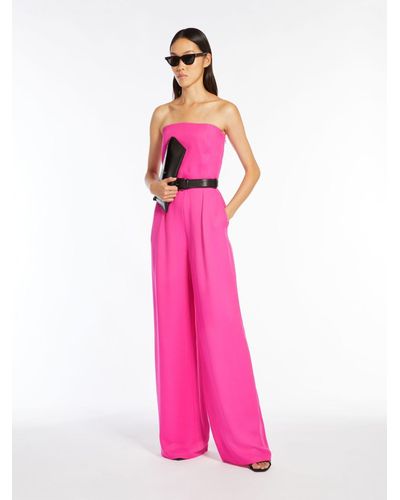 Max Mara Cady Bustier Jumpsuit - Pink