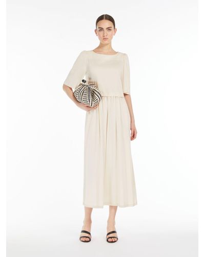 Max Mara Cotton Jersey Dress - White