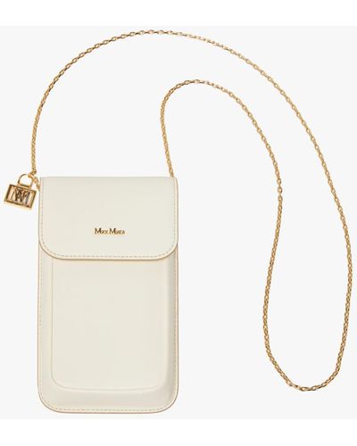 Max Mara Leather Phone Case - White