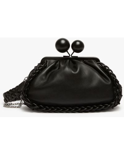 Max Mara Medium Leather Pasticcino Bag - Black