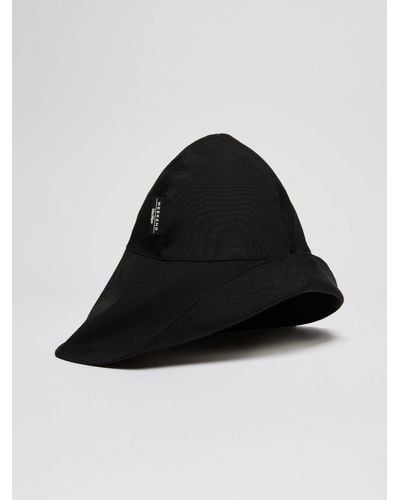 Max Mara Technical Twill Bucket Hat - Black