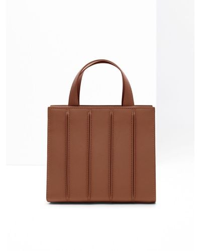 Max Mara Small Leather Whitney Bag - Brown