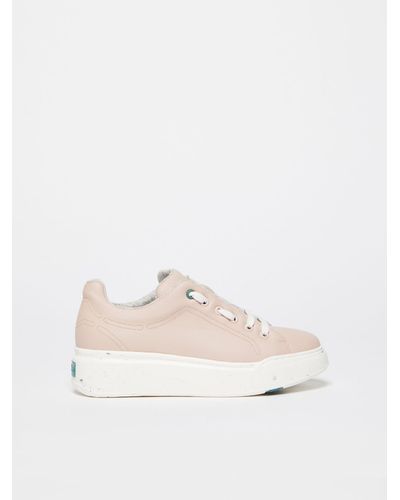 Max Mara Maxigreen Sneakers With Chunky Sole - Natural