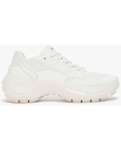 Max Mara Canvas Sneakers With Chunky Soles - White