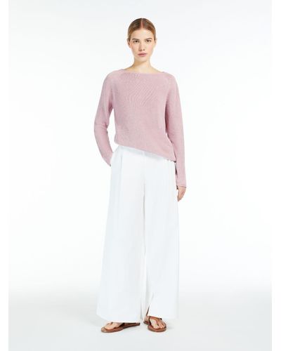 Max Mara Linen Yarn Sweater - Pink