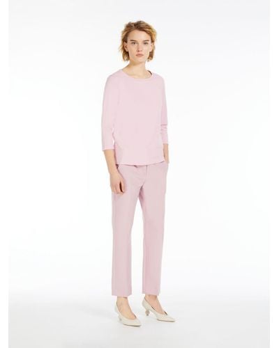Max Mara Organic Cotton T-shirt - Pink