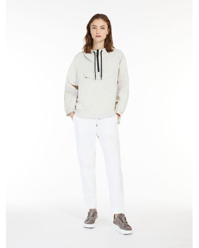 Max Mara Technical Canvas Sweatshirt - White