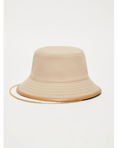 Max Mara Sand Pescara Bucket Hat - Natural