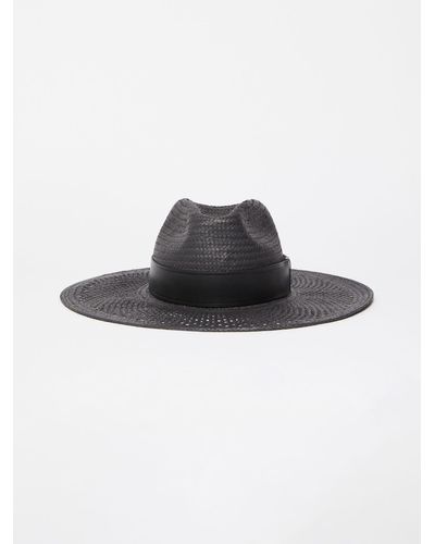 Max Mara Paper Yarn Hat - Black