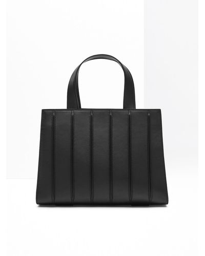 Max Mara Medium Leather Whitney Bag - Black