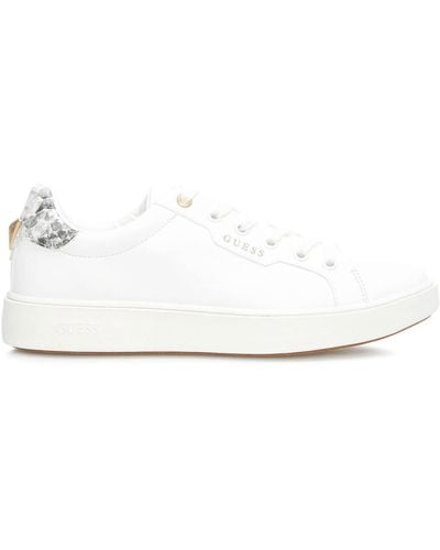 guess white trainers womens